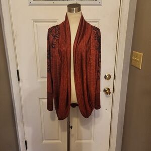 Wine Color and Black Sweater